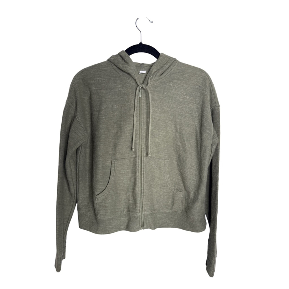 Old Navy Green Full-Zip Hoodie XS